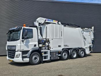 DAF CF 410 8X2/6 FAUN / BEKKER LAGRAM 16m3 / WAS INSTALLATIE